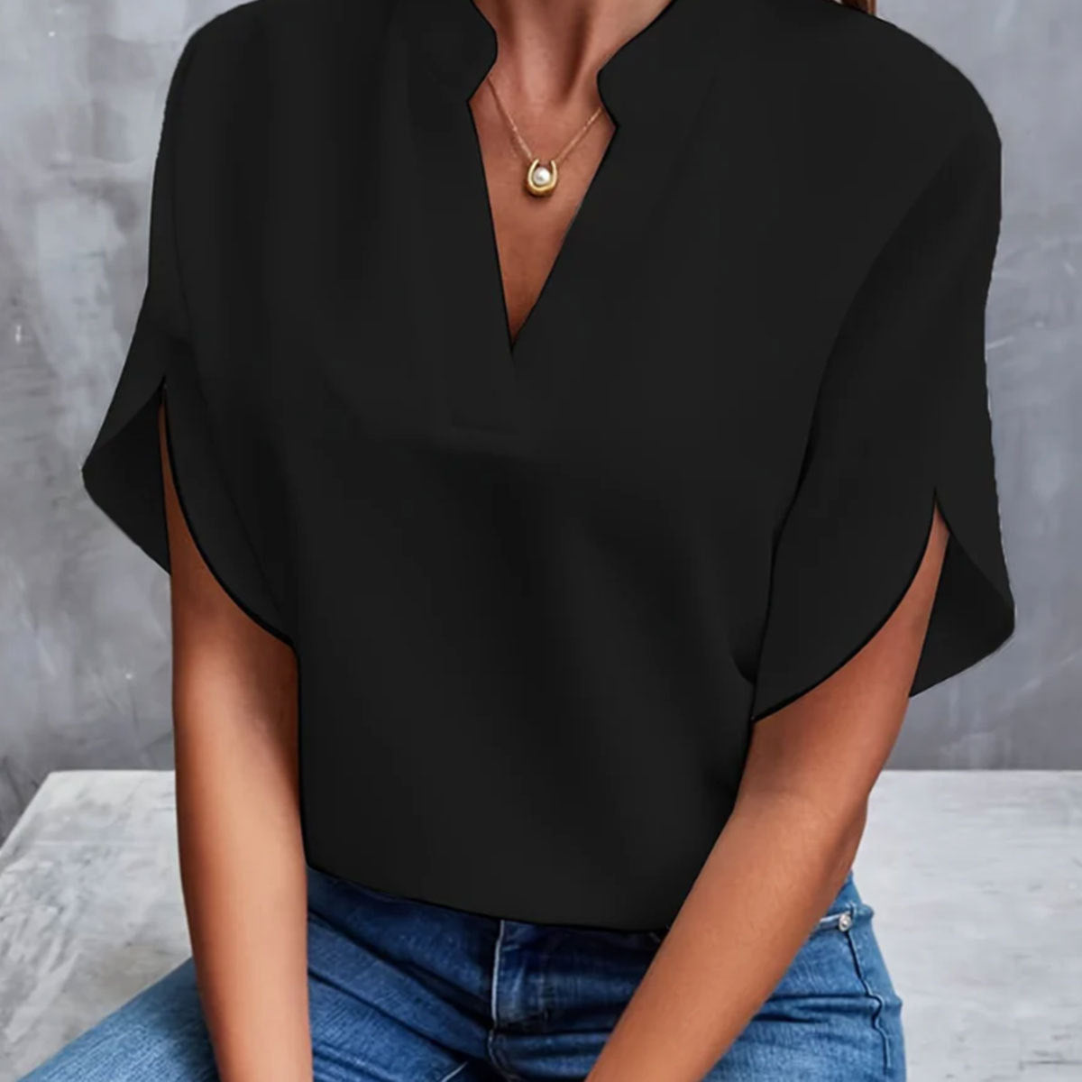 chemise d'été à manche courte pour femme