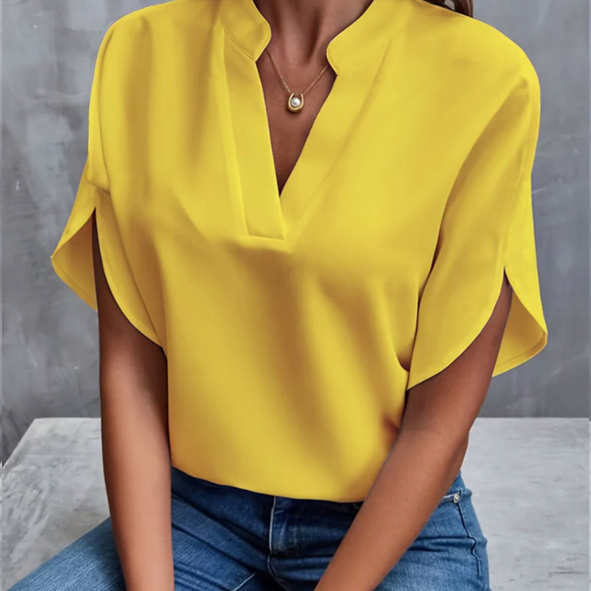 chemise d'été à manche courte pour femme