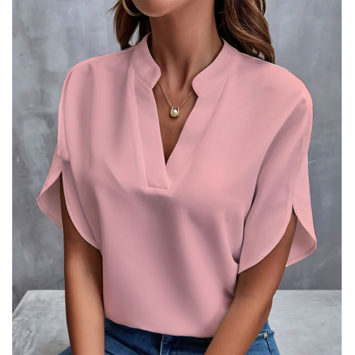 chemise d'été à manche courte pour femme